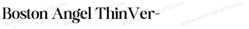 Boston Angel ThinVer字体转换